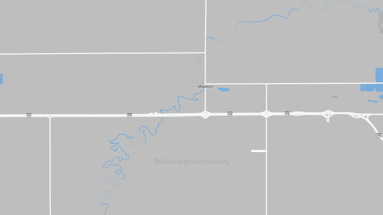 Transit Grade map of Mapleton, ND