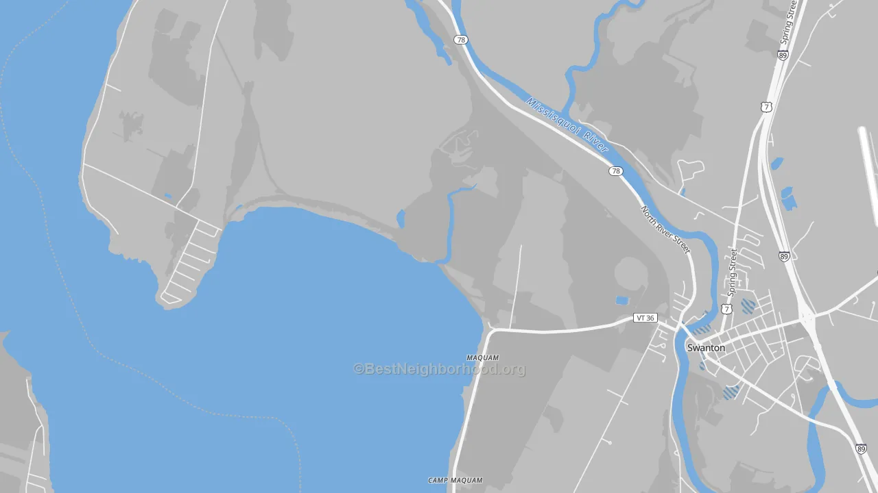 Transit Grade map of Maquam, VT