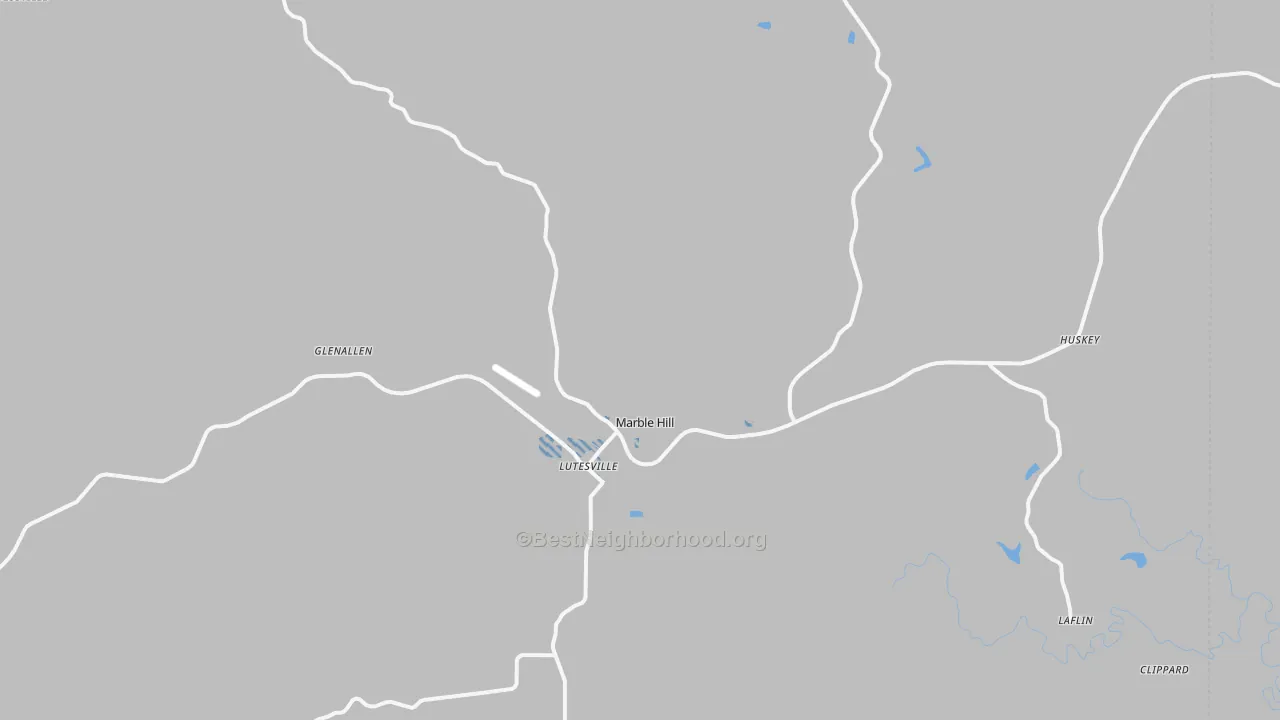 Transit Grade map of Marble Hill, MO