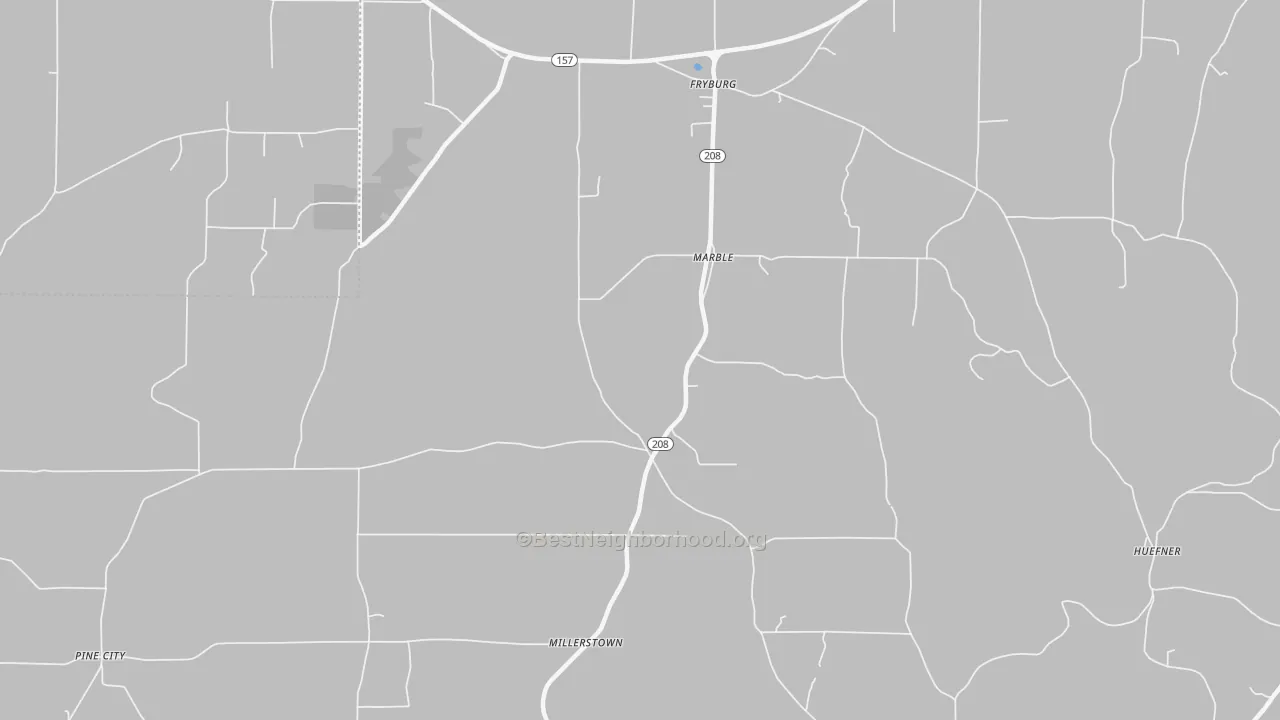 Transit Grade map of Marble, PA