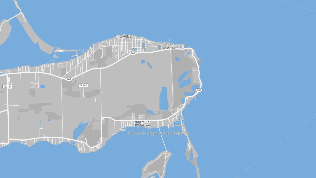 Transit Grade map of Marblehead, OH