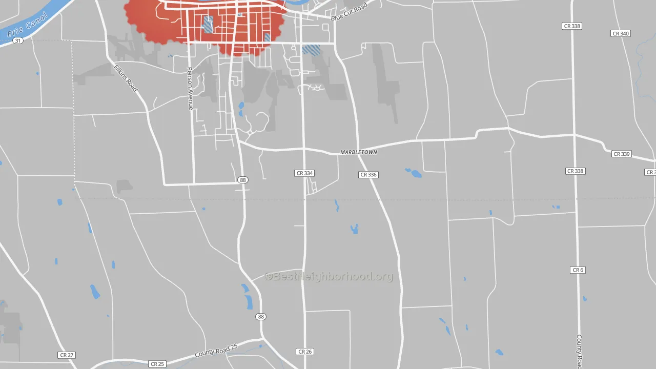 Transit Grade map of Marbletown, NY