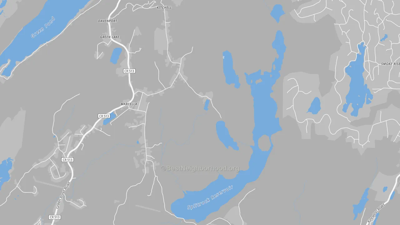 Transit Grade map of Marcella, NJ