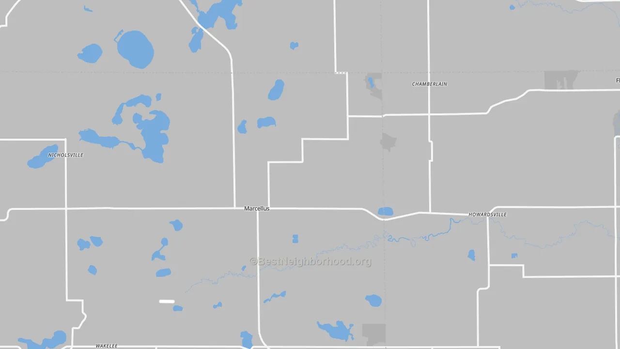 Transit Grade map of Marcellus, MI