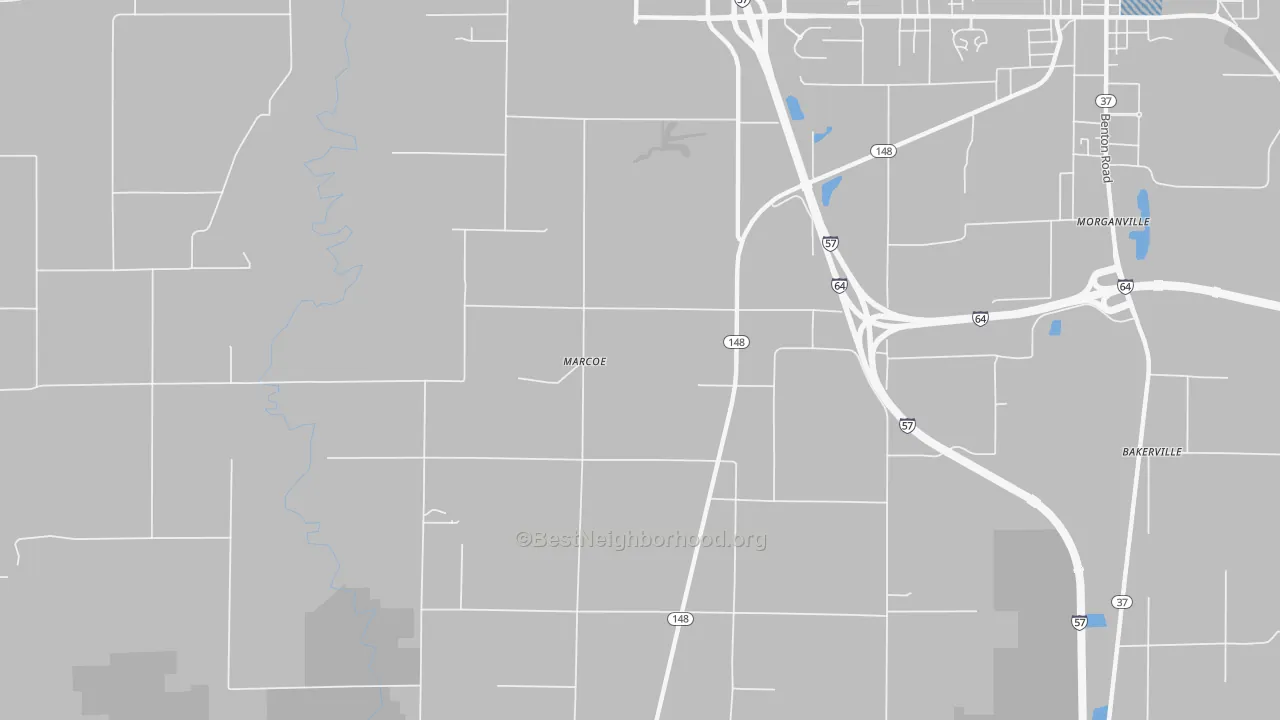 Transit Grade map of Marcoe, IL