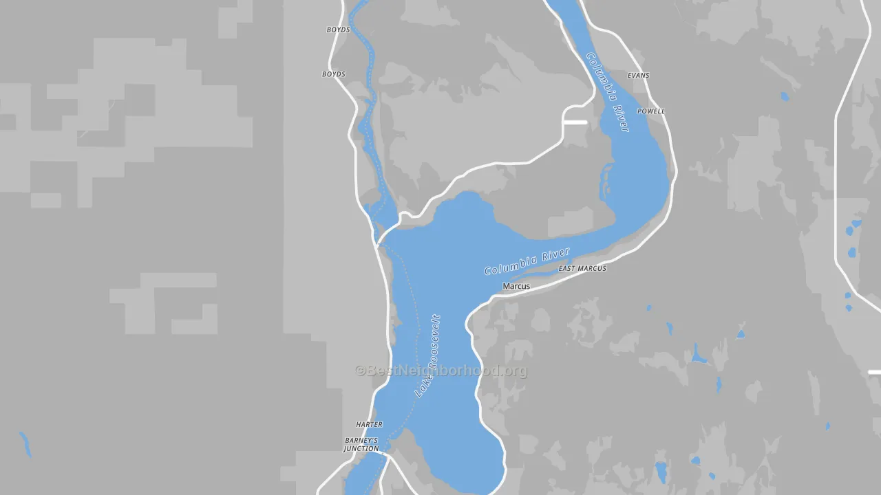 Transit Grade map of Marcus, WA