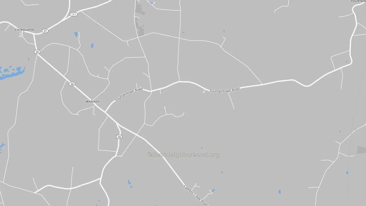 Transit Grade map of Maready, NC
