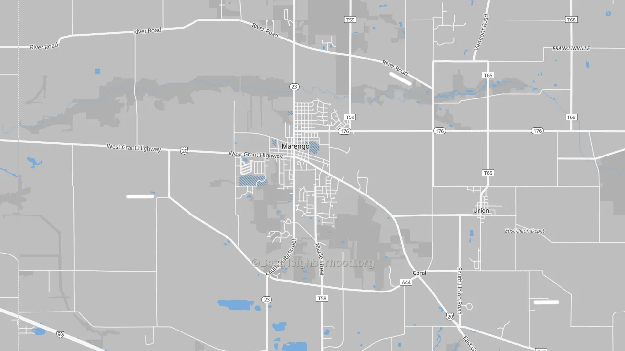 Transit Grade map of Marengo, IL