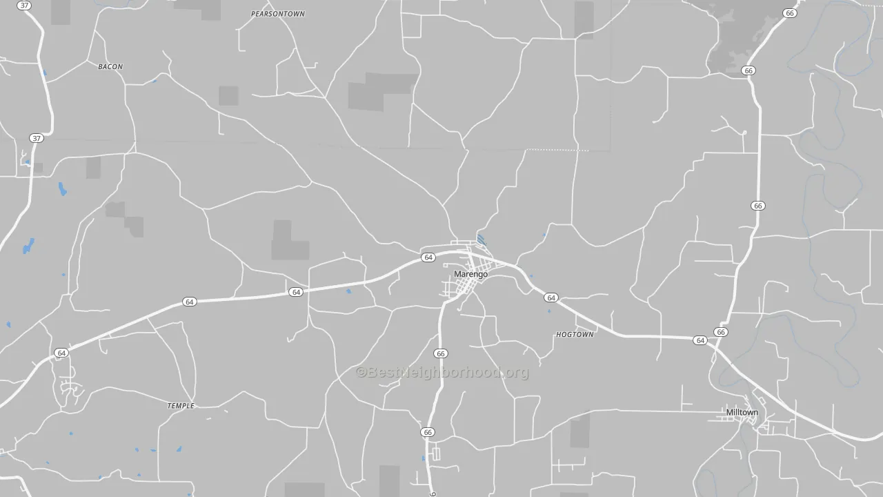 Transit Grade map of Marengo, IN
