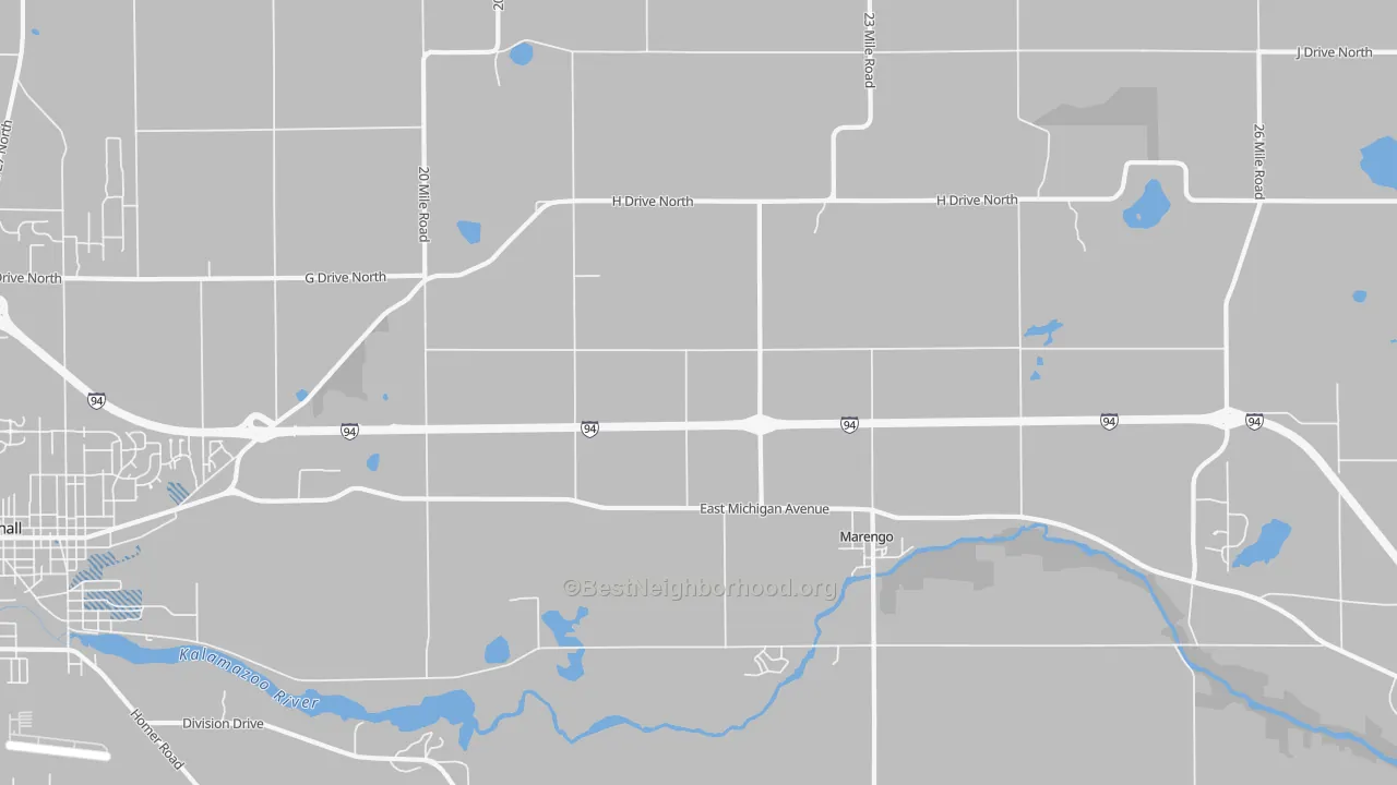 Transit Grade map of Marengo, MI