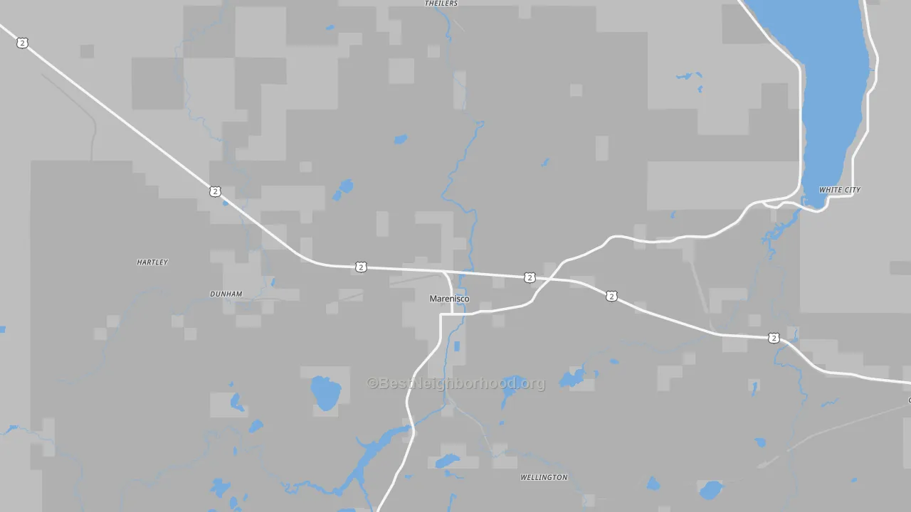 Transit Grade map of Marenisco, MI