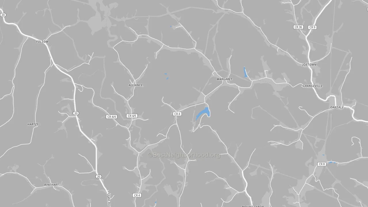Transit Grade map of Margaret, WV