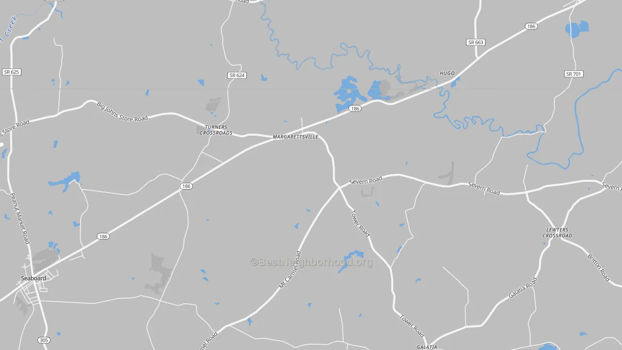 Transit Grade map of Margarettsville, NC