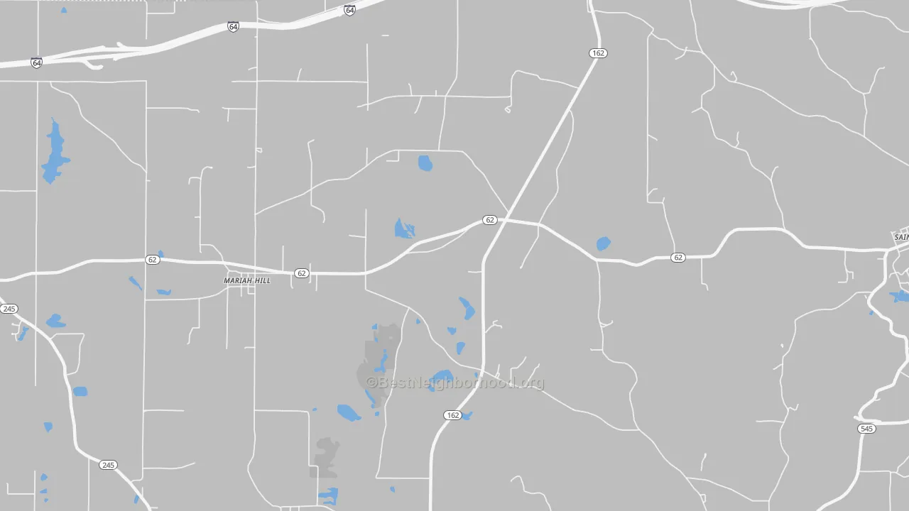 Transit Grade map of Mariah Hill, IN