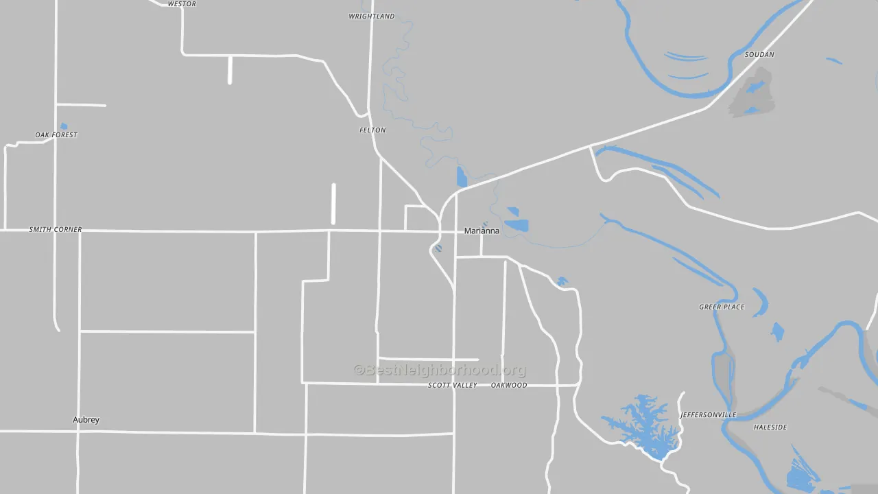 Transit Grade map of Marianna, AR