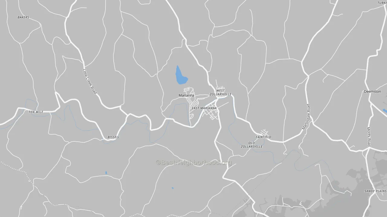 Transit Grade map of Marianna, PA