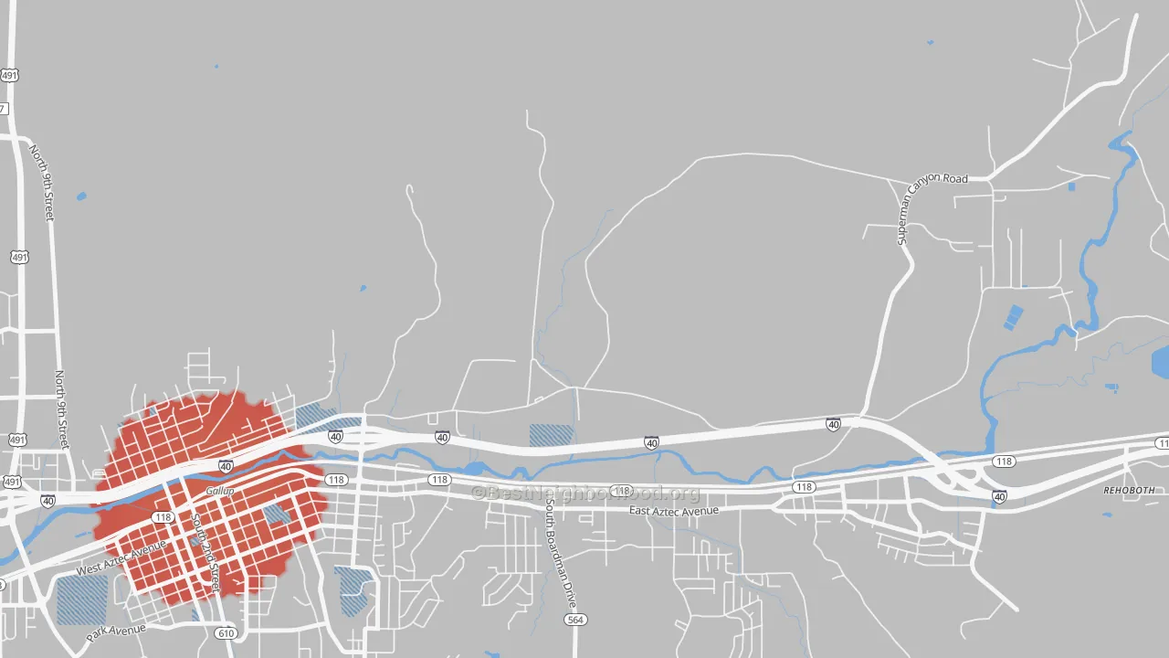 Transit Grade map of Mariano Lake, NM
