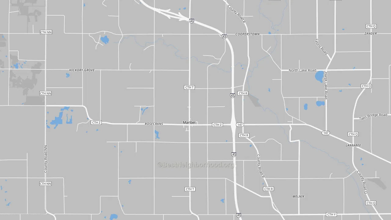 Transit Grade map of Maribel, WI
