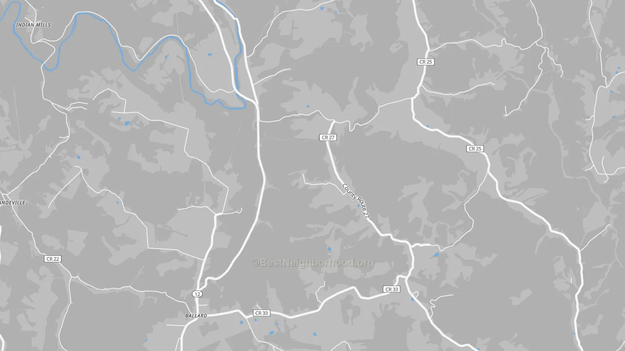 Transit Grade map of Marie, WV