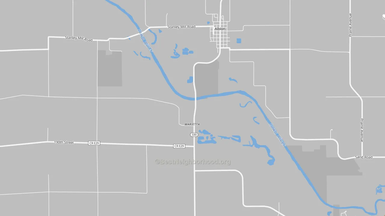 Transit Grade map of Marietta, IA