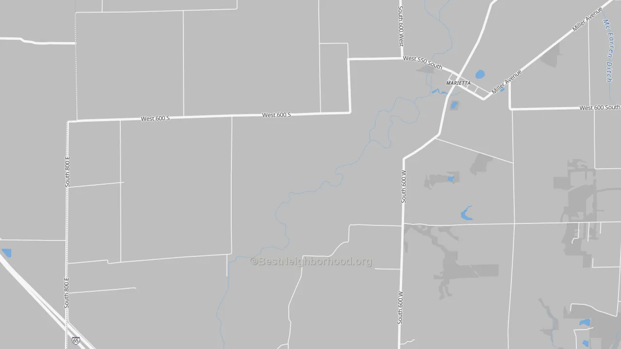 Transit Grade map of Marietta, IN