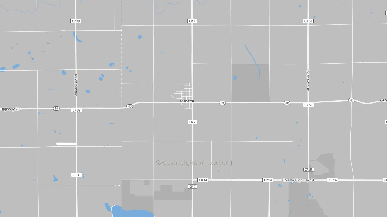 Transit Grade map of Marietta, MN