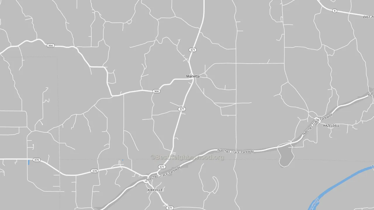 Transit Grade map of Marietta, MS