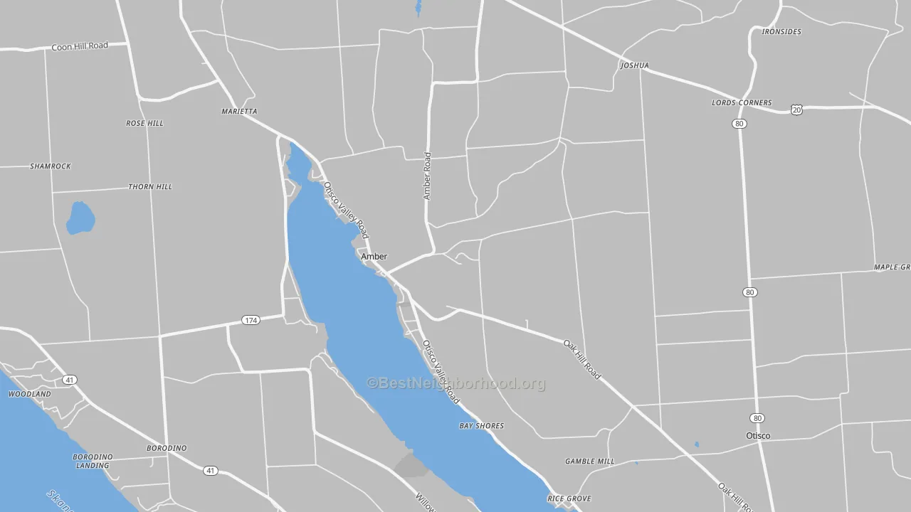 Transit Grade map of Marietta, NY