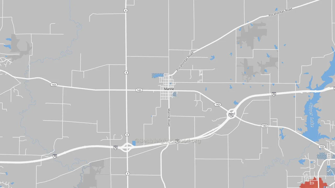 Transit Grade map of Marine, IL