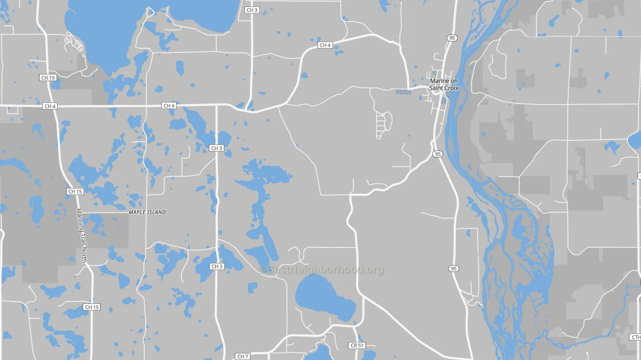 Transit Grade map of Marine On St. Croix, MN