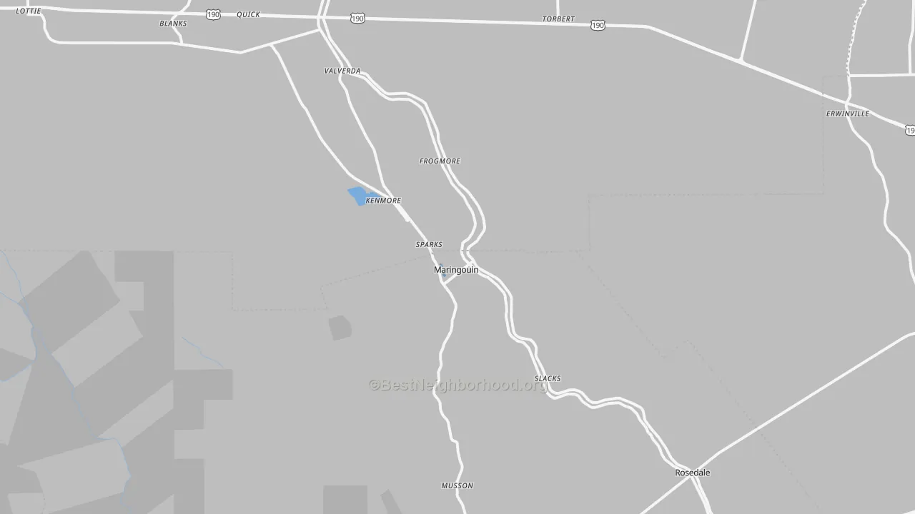 Transit Grade map of Maringouin, LA