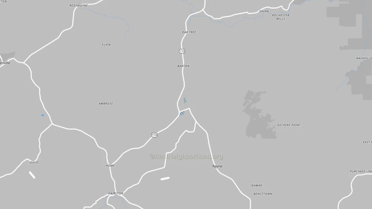 Transit Grade map of Marion Center, PA