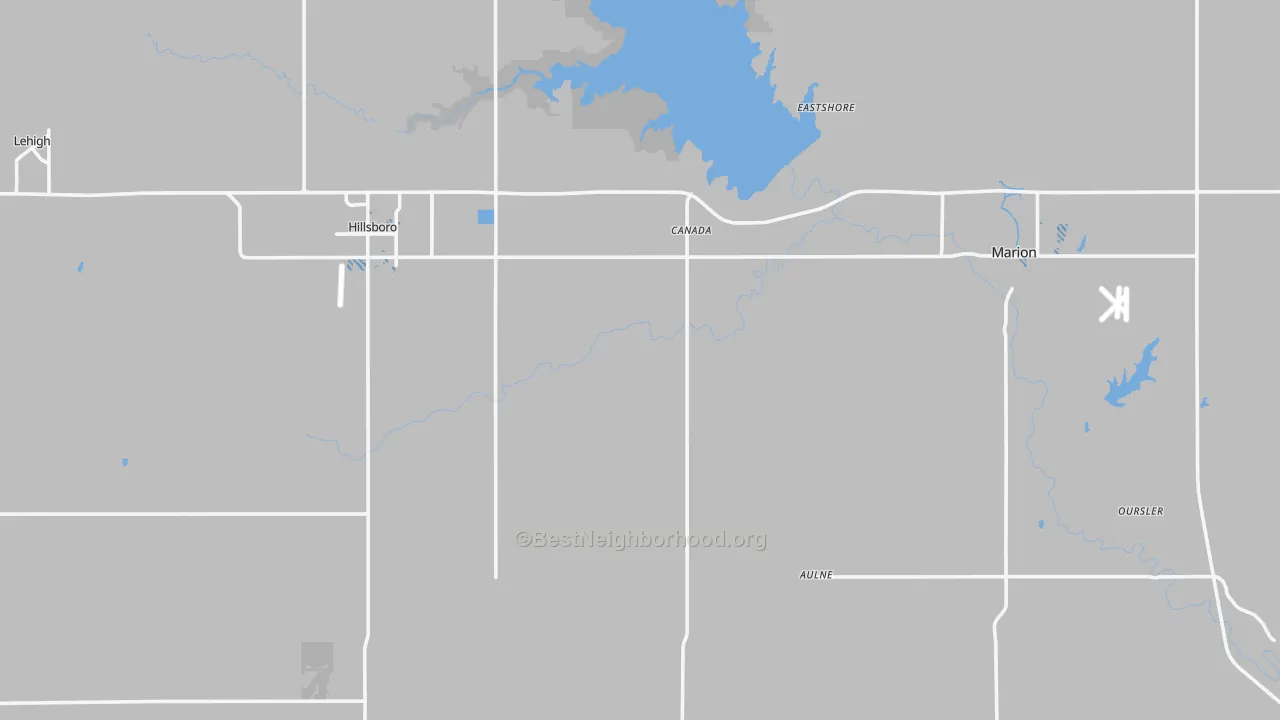 Transit Grade map of Marion County, KS