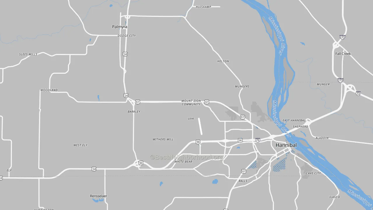Transit Grade map of Marion County, MO