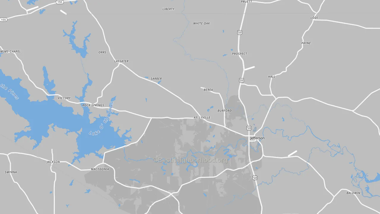 Transit Grade map of Marion County, TX