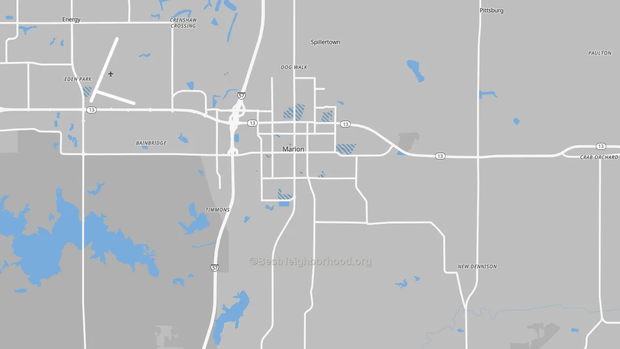 Transit Grade map of Marion, IL
