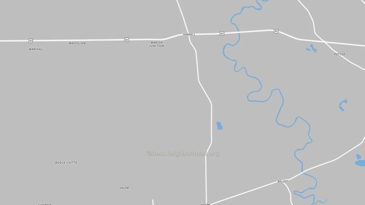 Transit Grade map of Marion Junction, AL