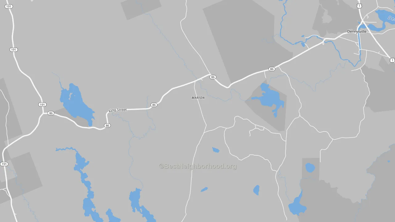 Transit Grade map of Marion, ME