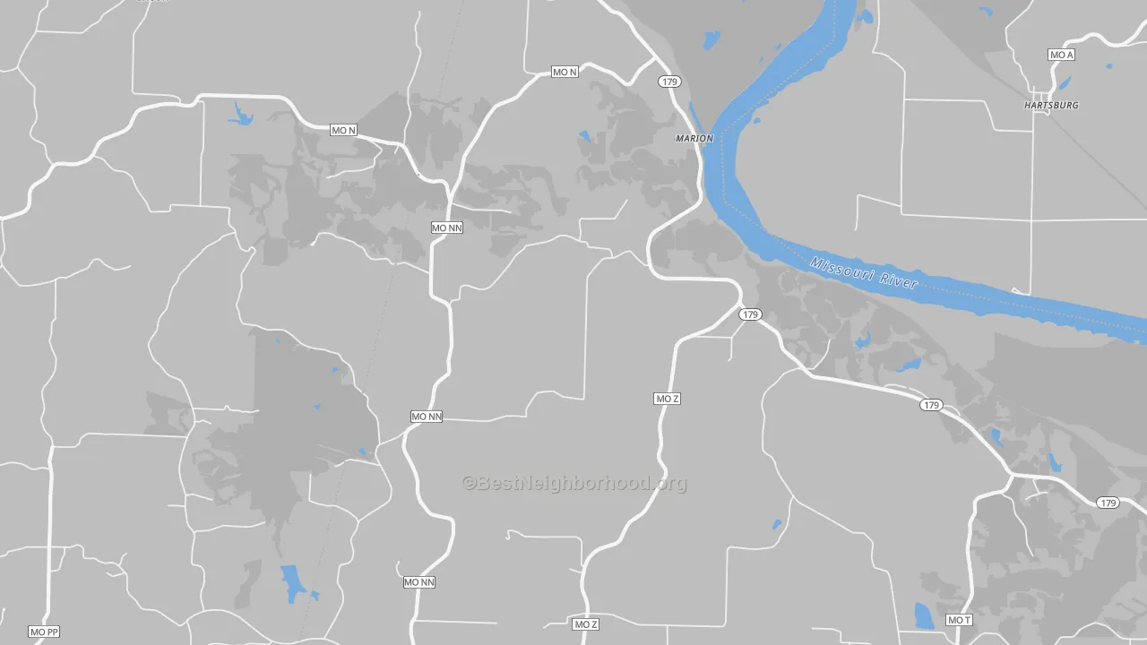 Transit Grade map of Marion, MO