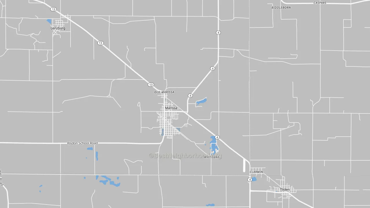 Transit Grade map of Marissa, IL