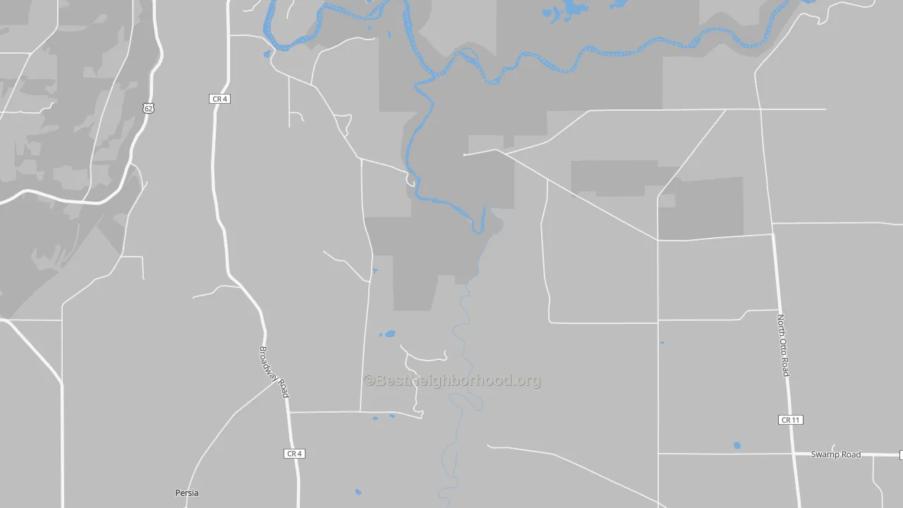 Transit Grade map of Markhams, NY