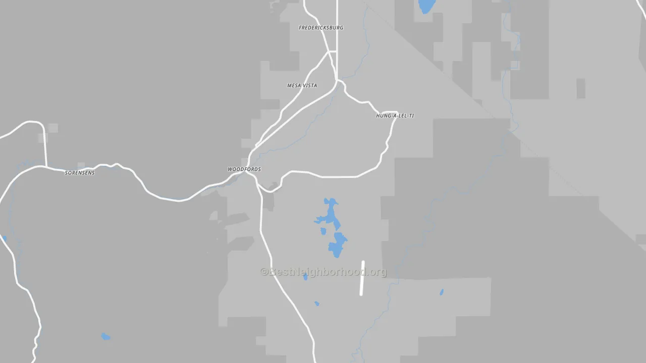 Transit Grade map of Markleeville, CA