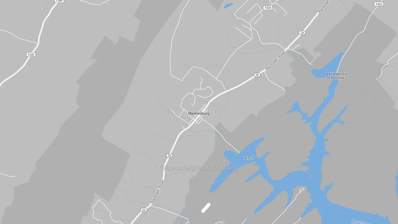 Transit Grade map of Marklesburg, PA