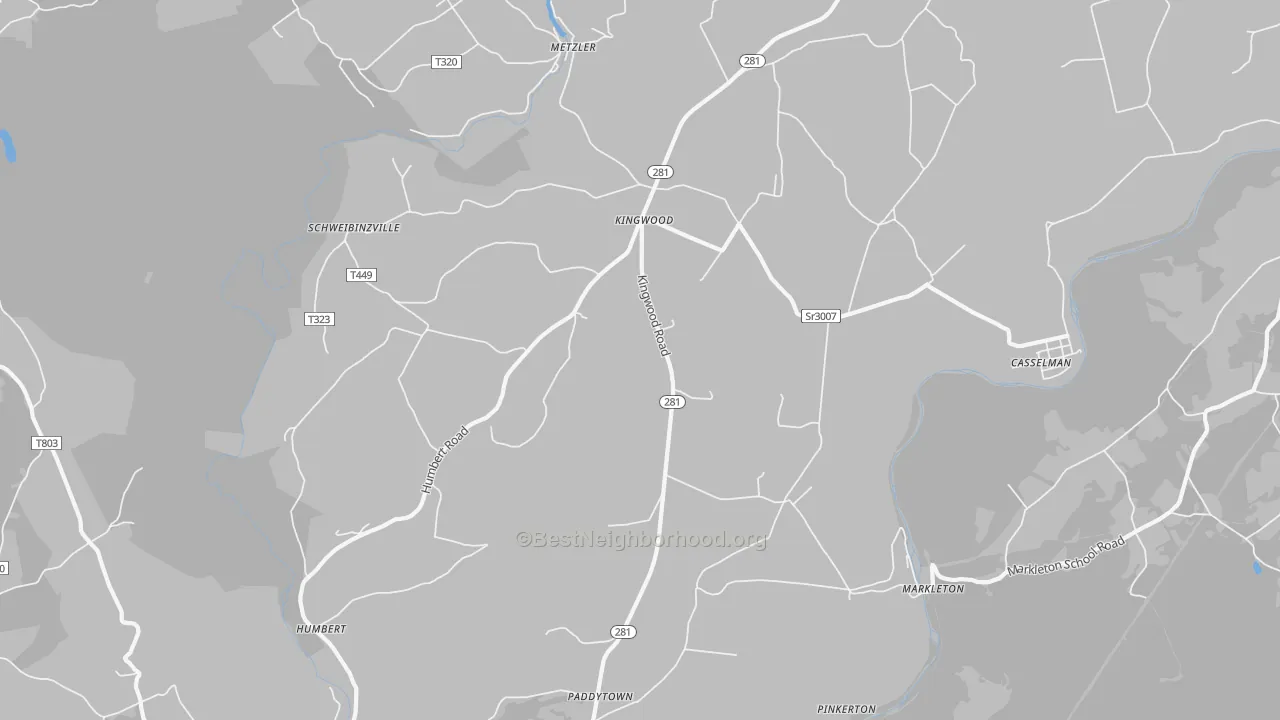 Transit Grade map of Markleton, PA