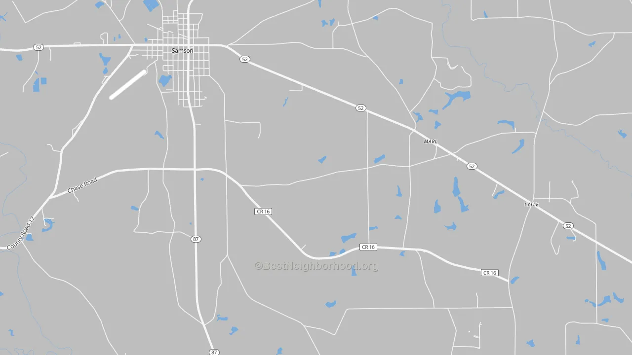 Transit Grade map of Marl, AL