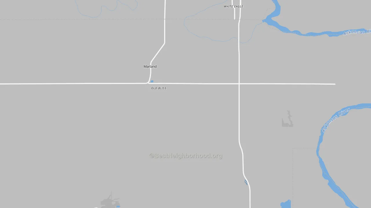 Transit Grade map of Marland, OK