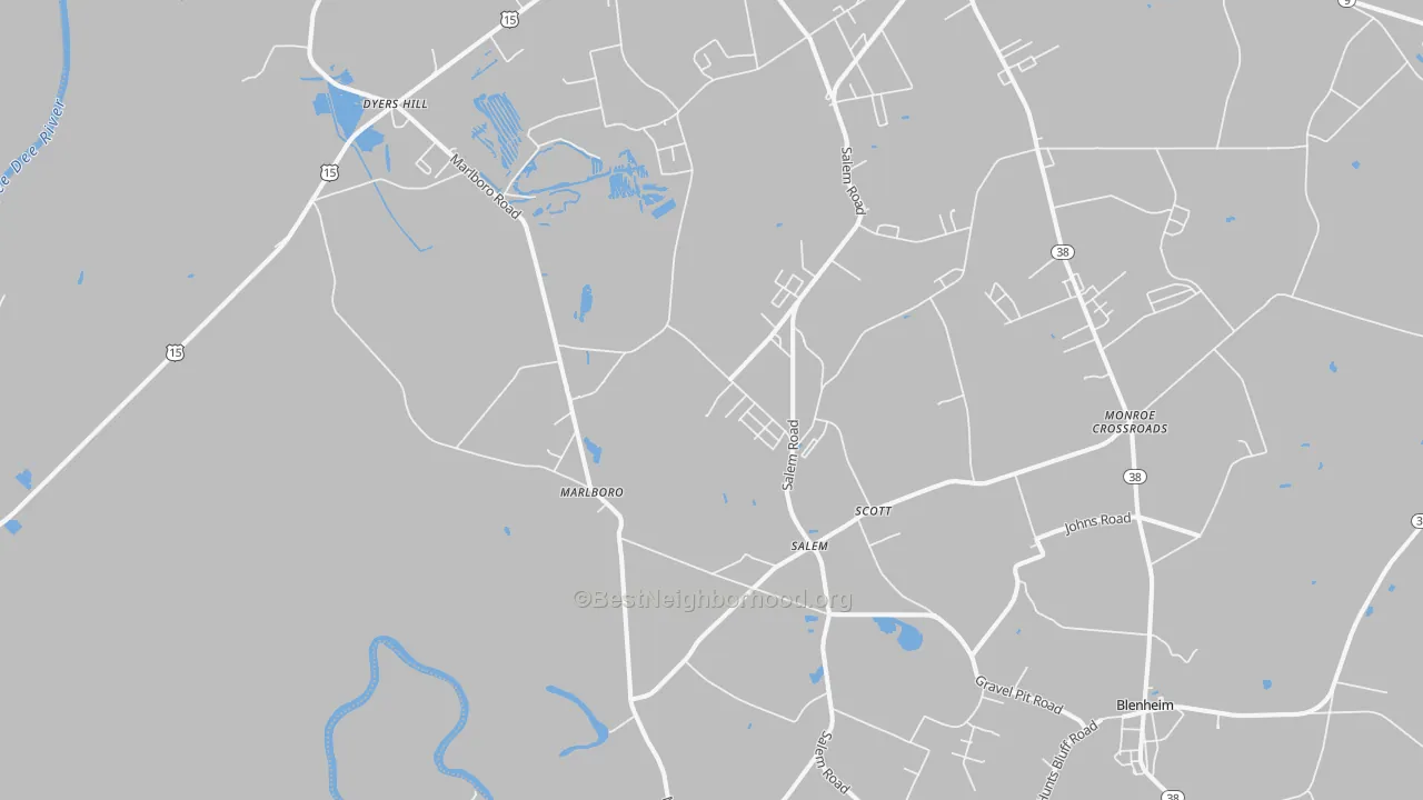 Transit Grade map of Marlboro, SC