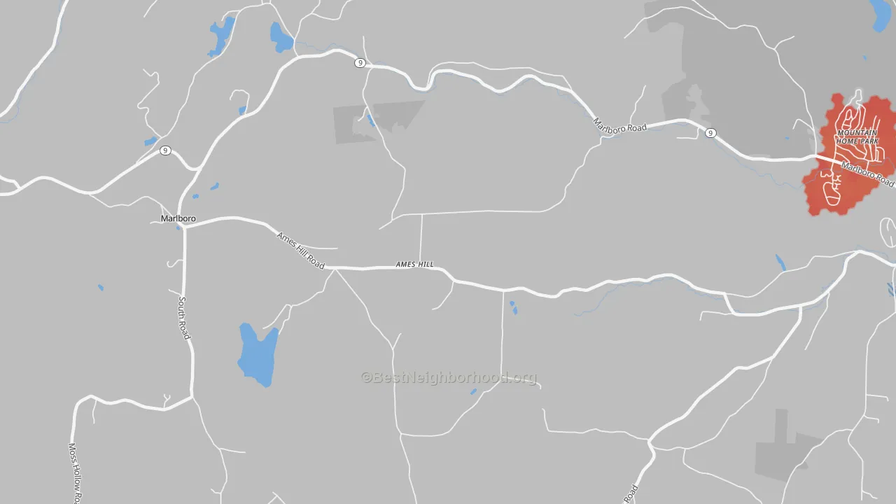 Transit Grade map of Marlboro, VT