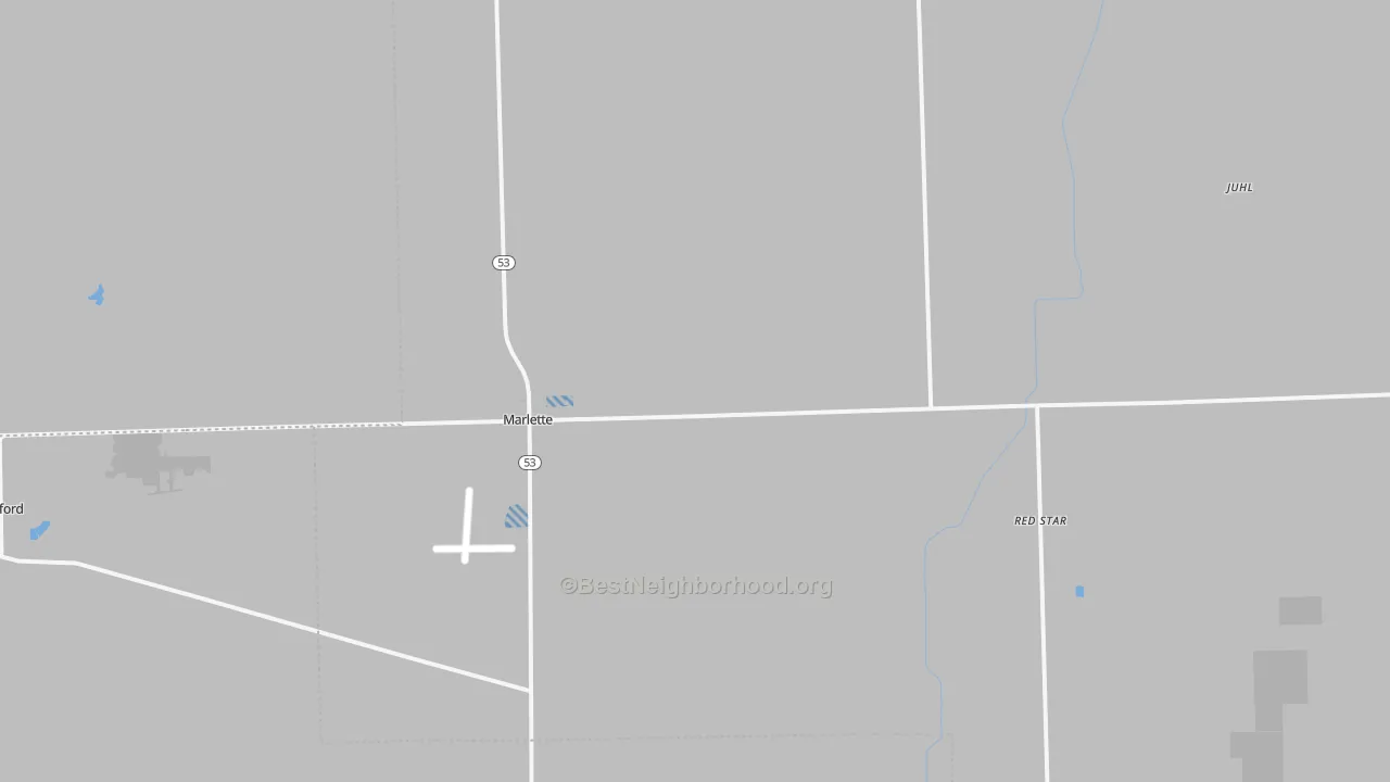 Transit Grade map of Marlette, MI