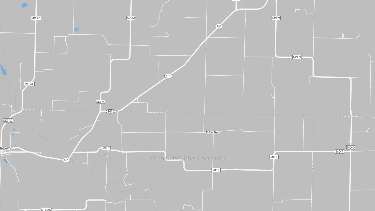 Transit Grade map of Marling, MO